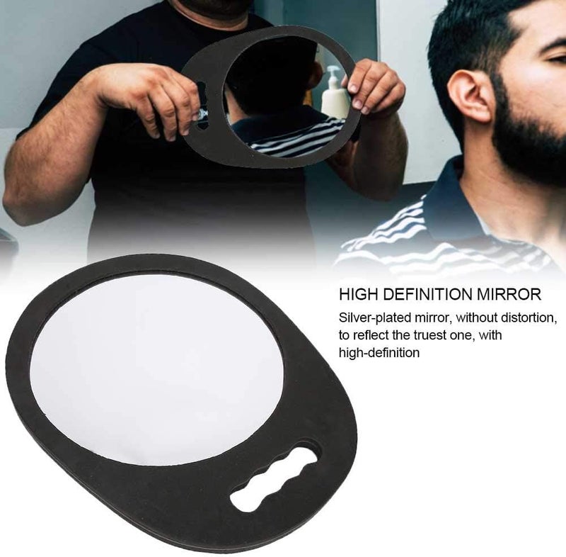 woobles Hairdressing sponge mirror, Portable Wear Resistant Desktop Round Makeup Vanity Mirror, Dressing mirror, Beauty salon mirror Home Cosmetic Tool(black) - Image 5